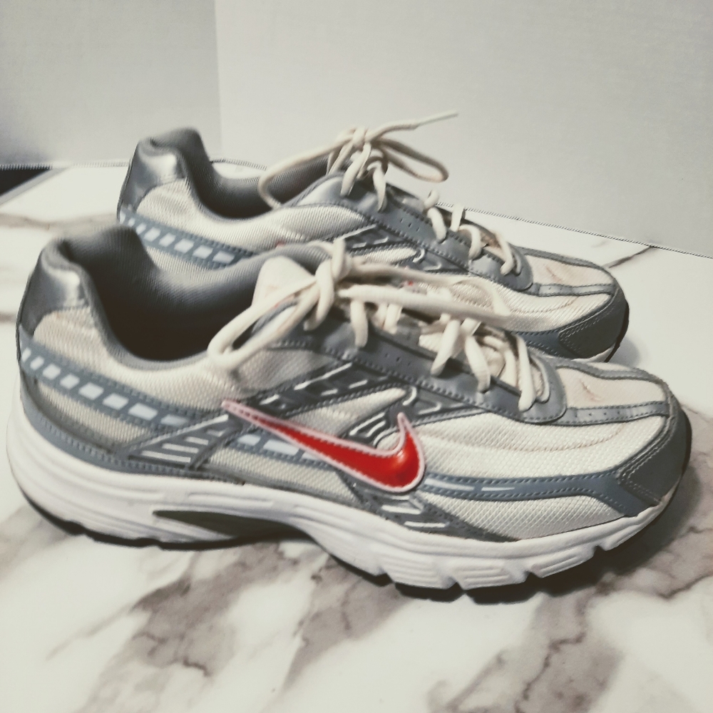 Nike Initiator Womens Running Shoes Size 11 White Silver Pink 394053-101  2017